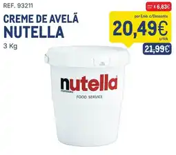 Makro Creme de avelã nutella promoção