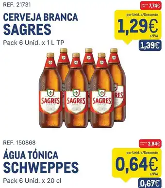 Makro Cerveja branca sagres promoção