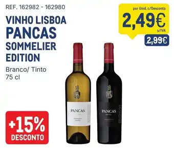 Vinho lisboa pancas sommelier edition
