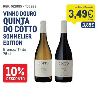 Vinho douro quinta do cotto sommelier edition