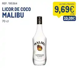 Makro Licor de coco malibu promoção