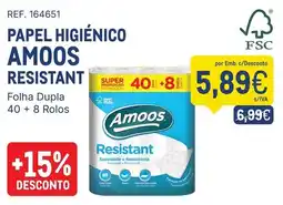 Makro papel higiénico amoos resistant promoção