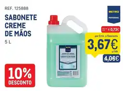 Makro Sabonete creme de mãos metro professional promoção