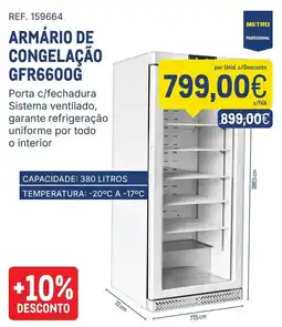 Makro armário de congelação gfr6600g promoção
