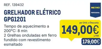 Makro Grelhador elétrico metro professional promoção