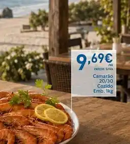Recheio Camarão 20/30 cozido emb. 1kg promoção