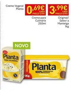 Recheio Planta - creme vegetal promoção