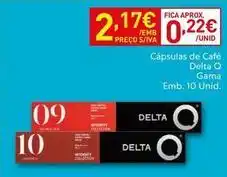 Recheio Delta q - cápsulas de café promoção