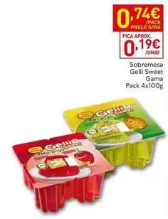 Recheio Gama - sobremesa sweet promoção