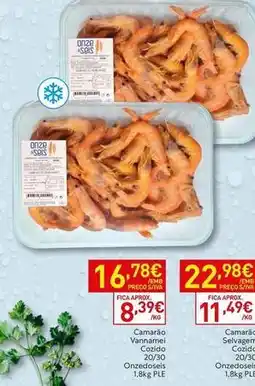Recheio Camarão selagón promoção