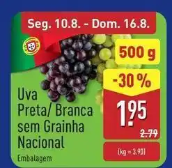ALDI Nacional - uva preta promoção