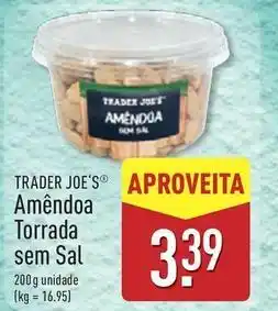 ALDI Amêndoa torrada sem sal promoção