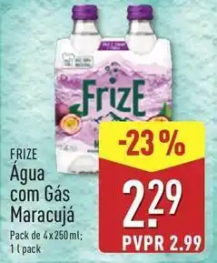 ALDI Frize - agua com gas promoção