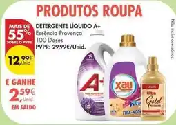 Pingo Doce A+ - detergente líquido promoção