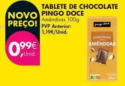 Pingo Doce Pingo doce - tablete de chocolate promoção