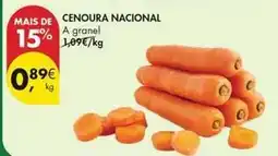 Pingo Doce Nacional - cenoura promoção