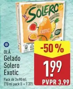 ALDI Olá - gelado solero exotic promoção