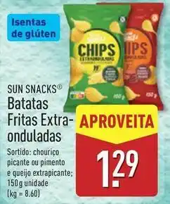 ALDI Sun - batatas fritas extra-onduladas promoção