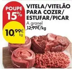 Pingo Doce A+ - vitela/vitelao para cozer/estufar/picar promoção