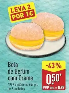 ALDI com - bola de berlim com creme promoção