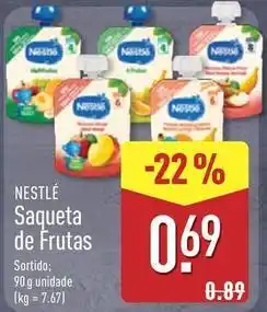 ALDI Saqueta de frutas promoção