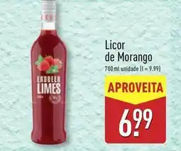 ALDI Licor de morango promoção