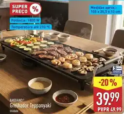 ALDI Grelhador teppanyaki promoção