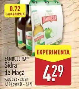 ALDI Sidra de maçã promoção