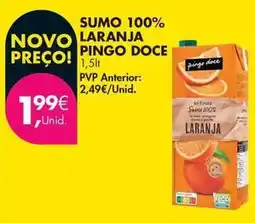 Pingo Doce Pingo doce - sumo 100% laranja promoção