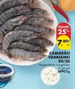 Pingo Doce A+ - camarão 20/30 promoção