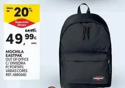 Continente Bom dia Eastpak - mochila out of office c/divsoria p/portit varias cores promoção