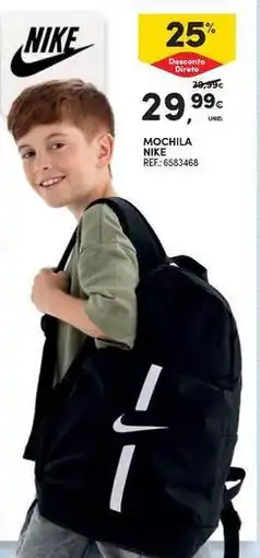 Continente Bom dia Nike - mochila promoção
