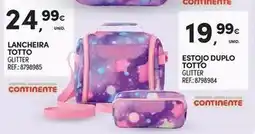 Continente Bom dia Glitter - lancheira totoo promoção