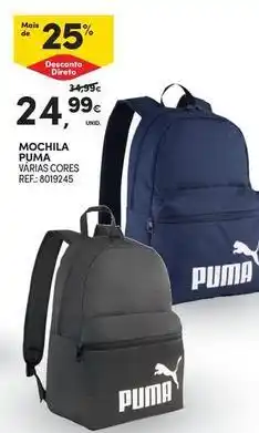 Continente Bom dia Puma - mochila promoção