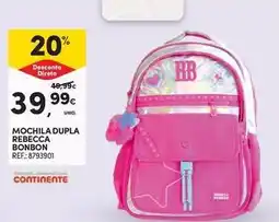 Continente Bom dia One - mochila dupla rebecca promoção