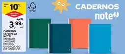 Continente Bom dia Note - caderno espinala 4 promoção