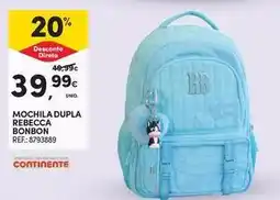 Continente Bom dia Continente - mochila dupla rebecca promoção