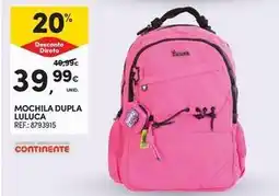 Continente Bom dia Continente - mochila dupla promoção