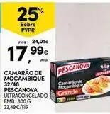 Continente Bom dia Pescanova - camarão de mocambique 32/48 promoção