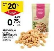 Continente Bom dia Continente - amendoim c/ sal promoção