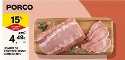Continente Bom dia Continente - lombo de porco s/osso promoção