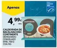 Continente Bom dia Continente - caldeirada de bacalhau msc promoção
