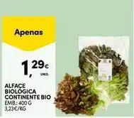 Continente Bom dia Bio - alface biolqrica continete bio promoção
