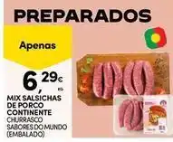 Continente Bom dia Mix - salsichas de porco continente promoção