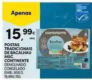 Continente Bom dia Continente - postas tradicionais de bacalhau msc promoção