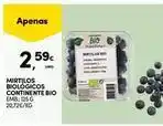 Continente Bom dia Bio - mirtilos biologicos continente promoção
