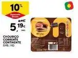 Continente Bom dia Continente - chourico corrente promoção