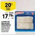 Continente Bom dia Pescanova - lombo de bacalhau promoção