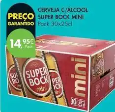 Pingo Doce Mini - cerveja c/alcool super bock promoção