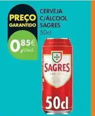 Pingo Doce Sagres - cerveja c/alcool promoção